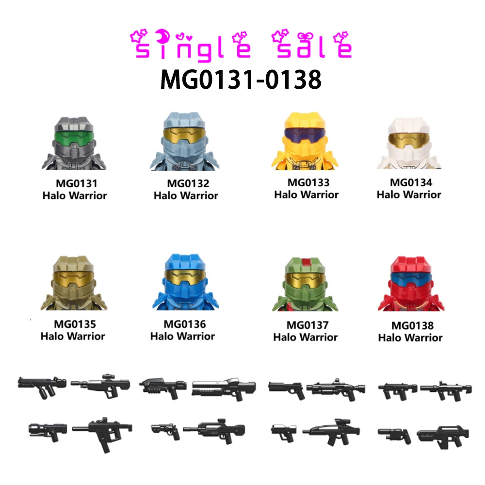 

Конструктор MG0131, игрушечный воин, сборный конструктор, оружие особой силы, солдат, военный робот, игрушки для детей, подарки MG0138