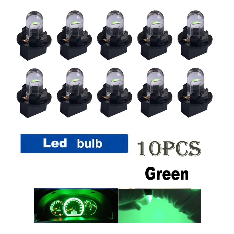 

10 шт. T10 W5W 194 168 Приборная панель Белый Синий Красный Зеленый Светодиодные лампочки Яркая панель Датчик Кластер Приборная панель Светодиодные лампочки