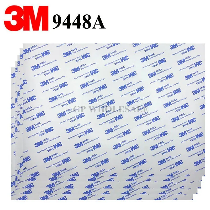 Большой лист! 5x3 м 9448A белая двухсторонняя клейкая наклейка Размер A4 (21 см x 29 см)