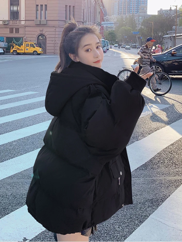 Short Jacket Women New In Winter Coat Korean Fashion Loose Thick Coats Woman Winter 2022 Basic Female Clothing Office Lady Tops