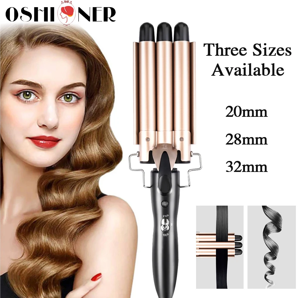 

20/28/32mm Professional Curling Iron Ceramic Triple Barrel Hair Styler Hair Waver Styling Tools Hair Curlers Electric Curling