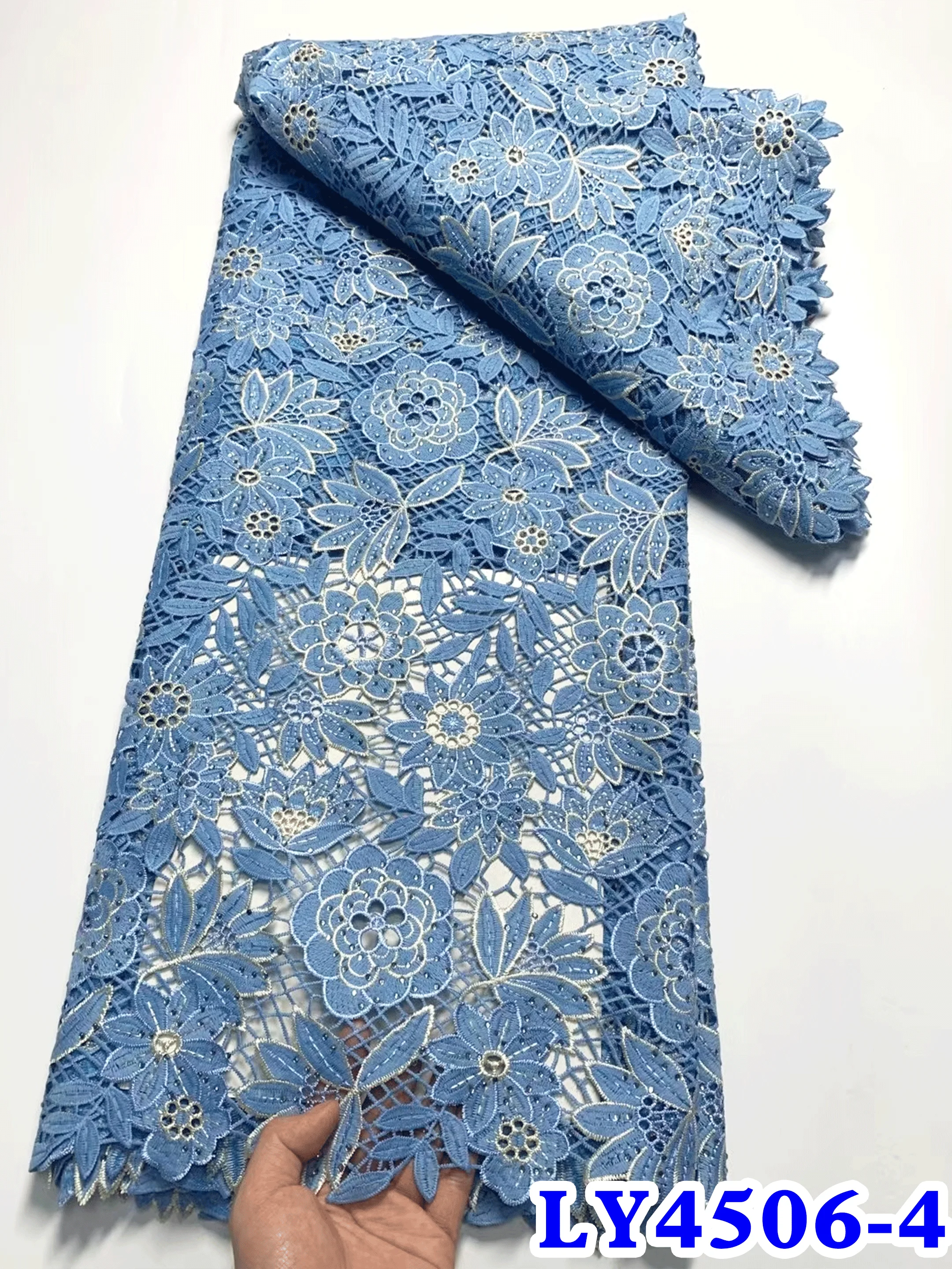 Уникальная королевская кружевная оригинальная корейская ткань с австрийскими