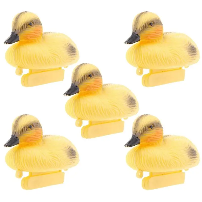 

Duck Decoy Cute Little Yellow Duck With Squeeze Sound Soft Rubber Floating Ducks Sculptures For Home & Garden Decorations Tools