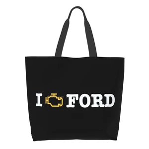 I Love Ford (Black) Ladies Casual Handbag Tote Bag Reusable Large Capacity Style Idea Case Simple Cup Cool White Fan Engine