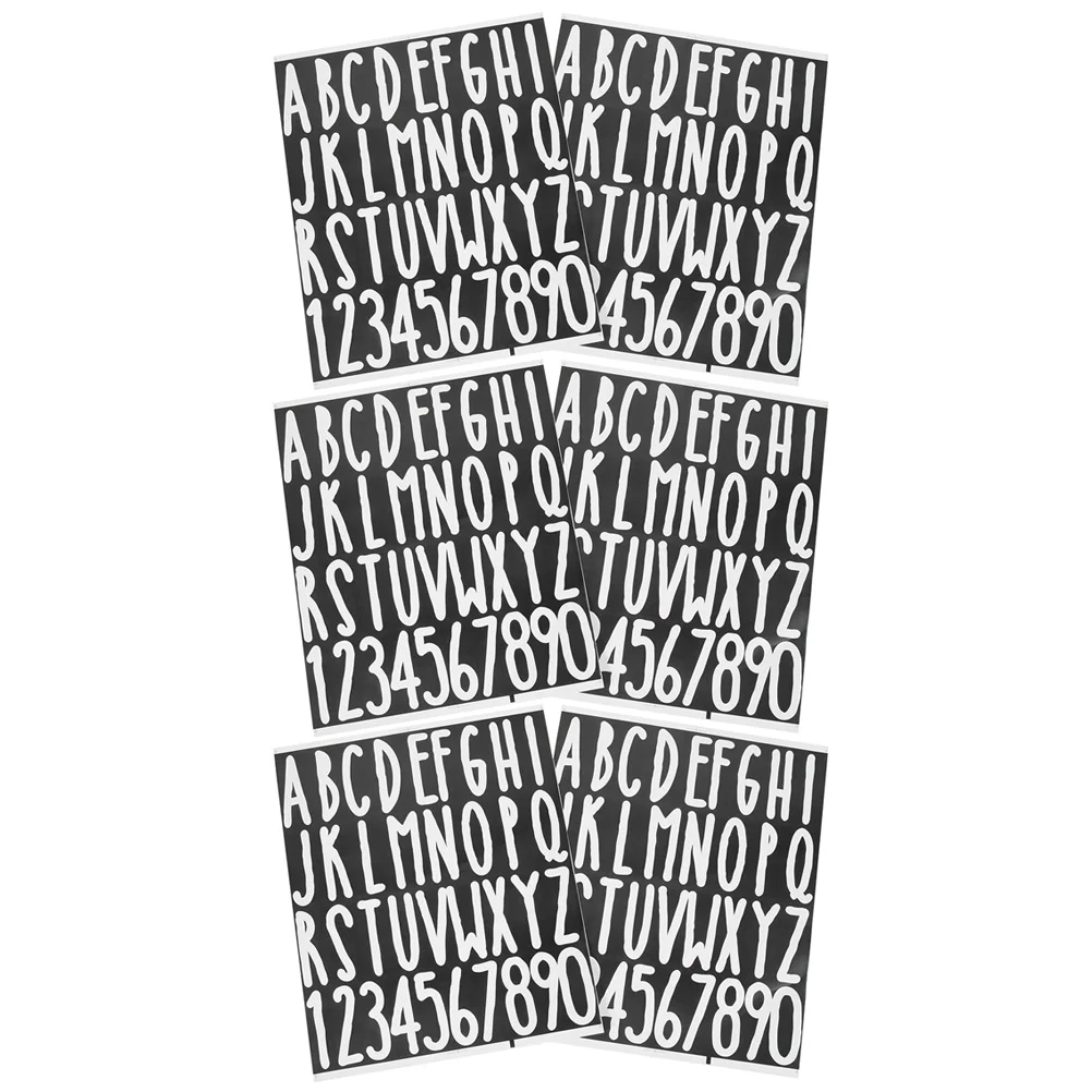 

6 листов, наклейки с алфавитом