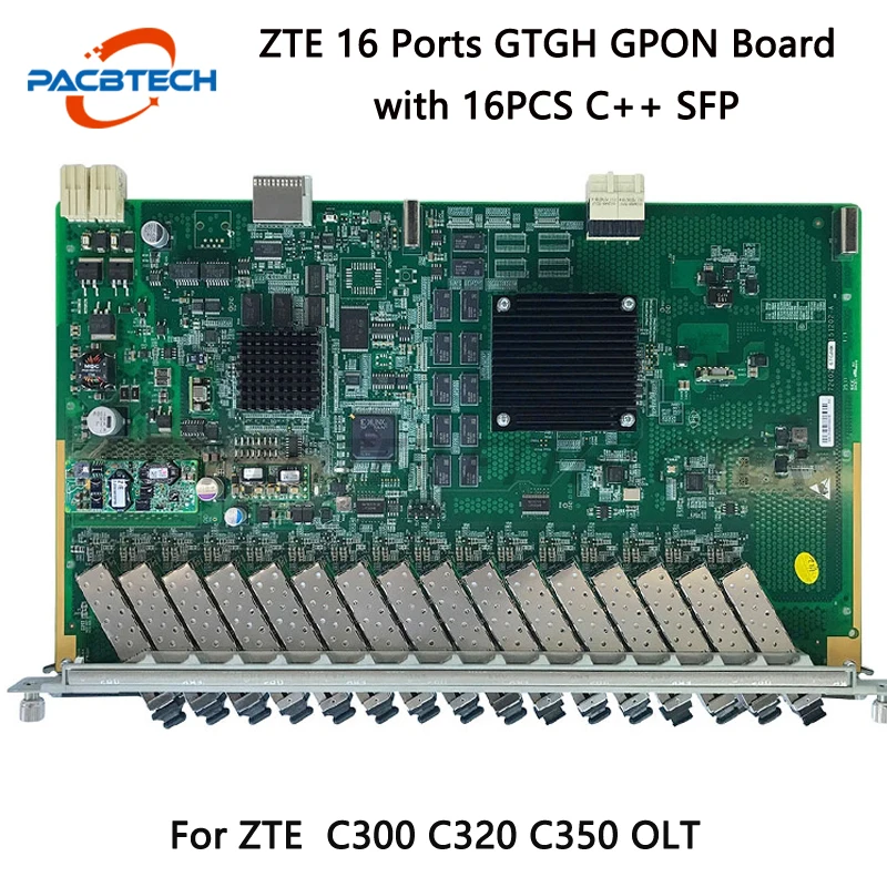 Оригинальная плата интерфейса ZTE 16-port GTGH GPON OLT с модулем B +/C ++ SFP C320 C300 OTL - купить по