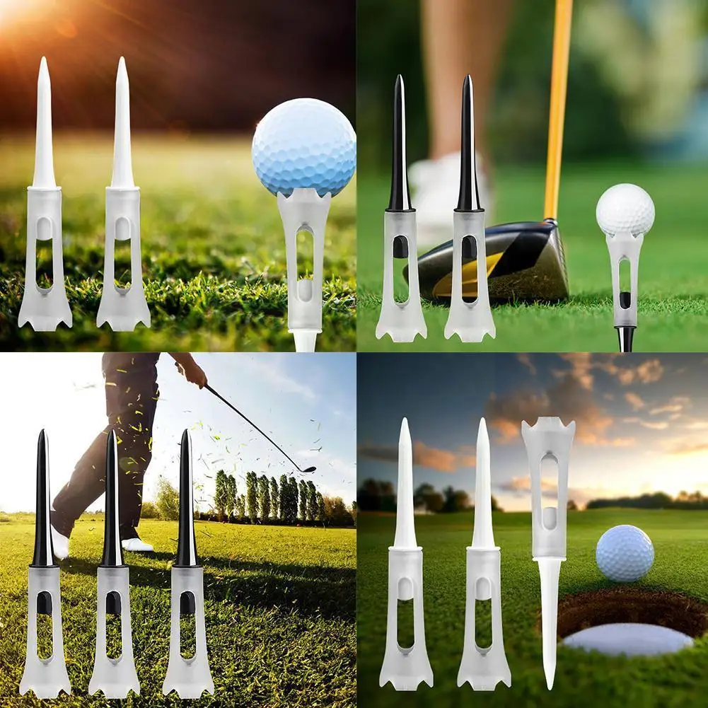 

1pc Golf Tools Soft Rubber Low Resistance Quality Plastic Golf Tees Rubber Durable Accessories Cushion Tees 83mm Golf Golf T5z7