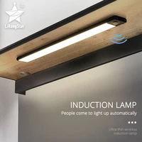 LED Induction Night Light Motion Sensor Cabinet Light Ultra-thin USB Charging for Kitchen Reading Wardrobe Corridor Lighting