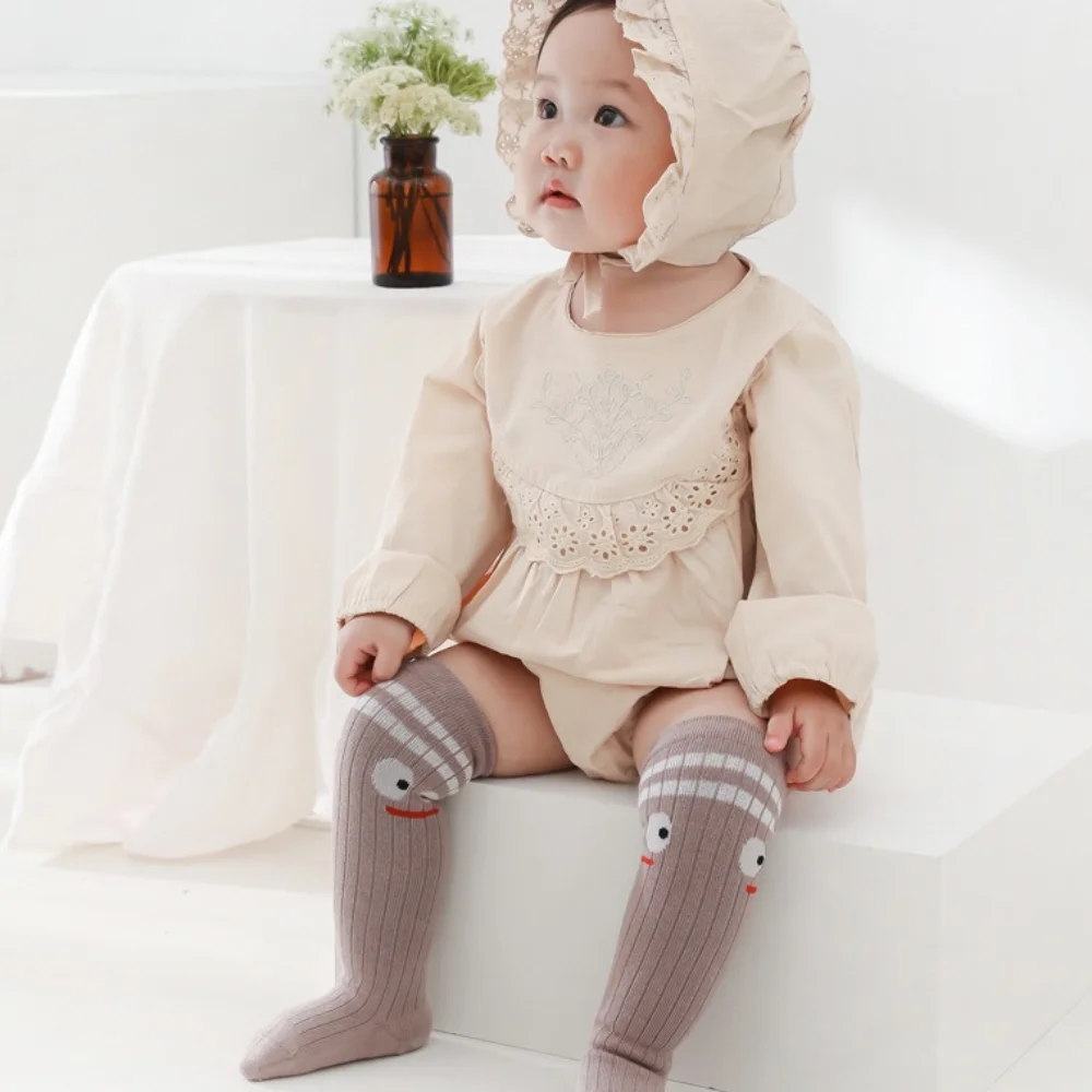 

5 Pairs/lot Baby Knee High Socks Autumn Winter Warm Newborn Non-Slip Cartoon Sock for Boy Girl Stocking Infant 0-3Y Freeshipping