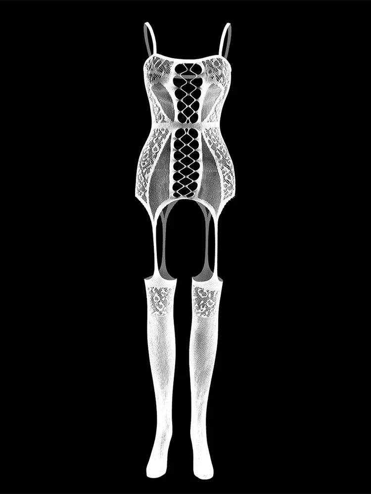 Эротическая одежда для сна джентльменов рыболовная сеть чулки всего тела