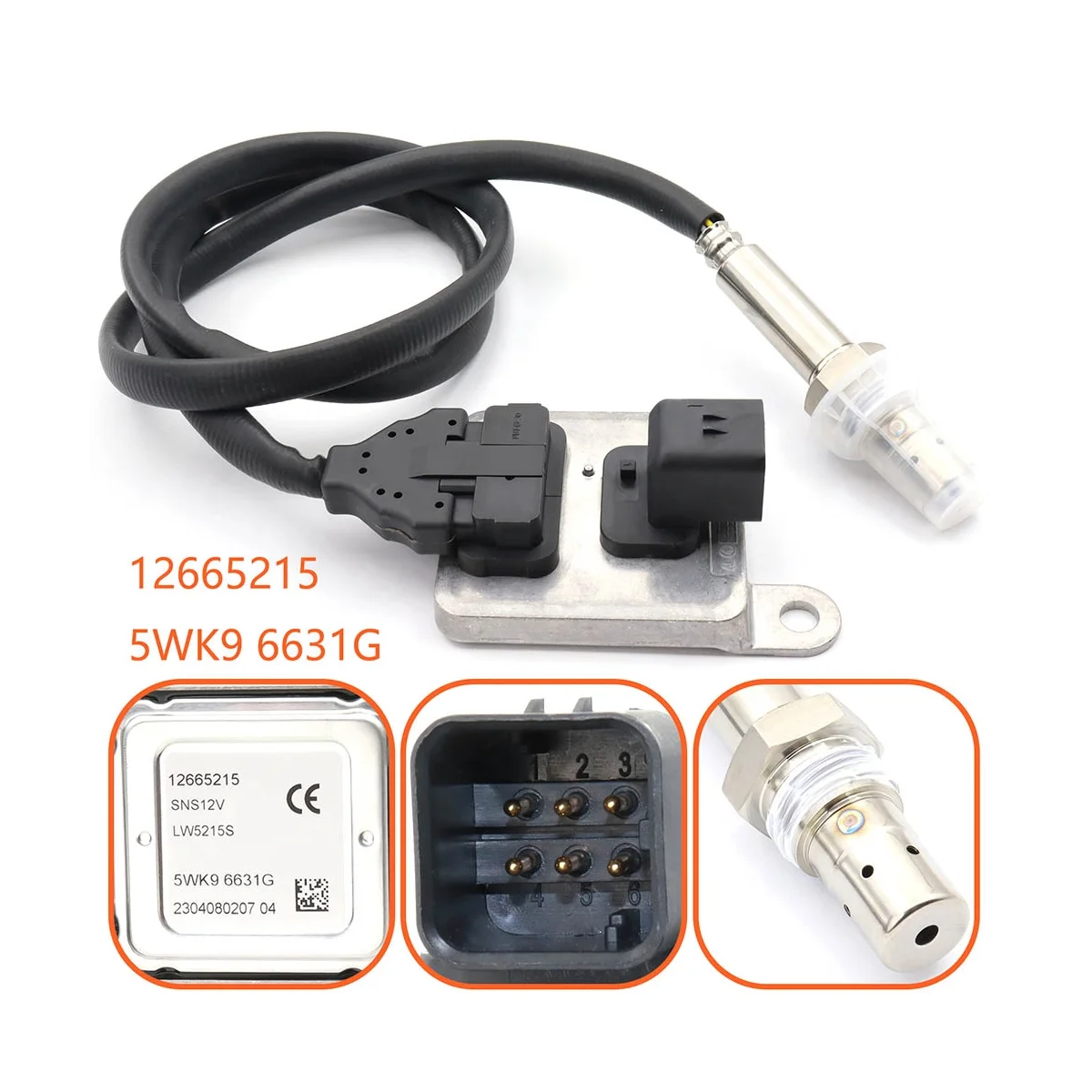 Датчик NOX для 2014-2016 Chevrolet Duramax Sierra Silverado 6.6L 12665215 5WK9 6631G