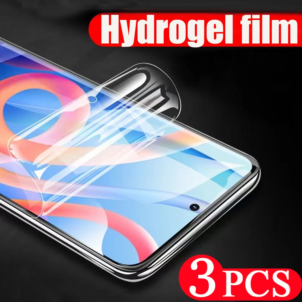 

3Pcs 9D for Redmi note 12 Turbo Discovery 11 11SE 11E 11T pro plus Speed 11S Hydrogel film Not Glass screen protector Protective