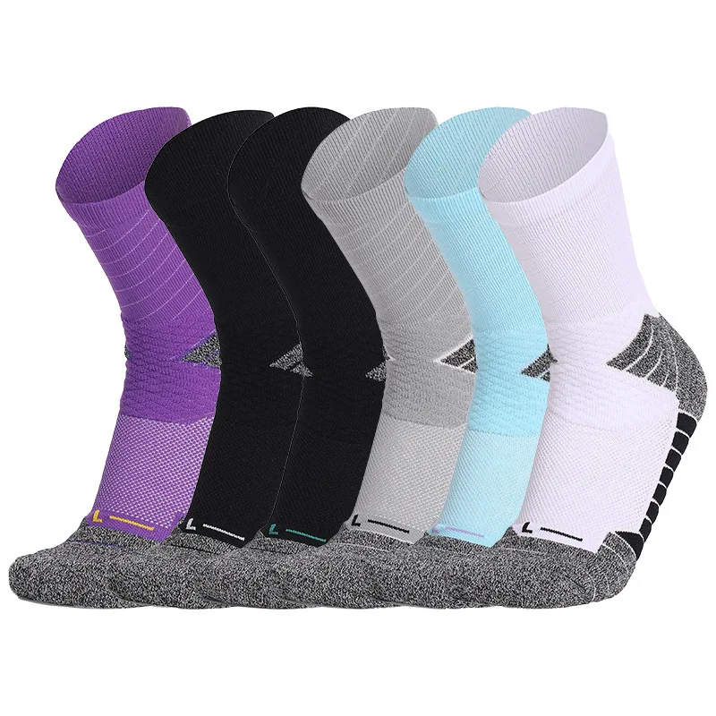 Basketball Ball Elite Basketball Socks Men Thickened Terry Socks Anti-slip Shock Absorption Reinforced Actual Combat Sports Sock