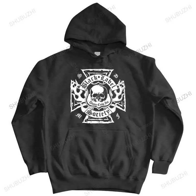 

Hot sale spring cotton hoody men brand funny pullover Outwear BLACK LABEL SOCIETY 2 FRUIT OF THE LOOM DTG hooded jacket