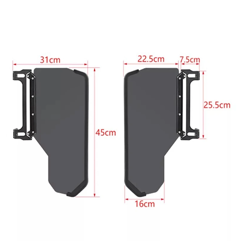 2шт Автомобильный Левый + Правый солнцезащитный козырек на ветровом стекле для Jeep