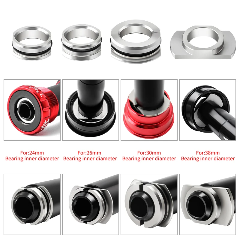 MUQZI Bike Bottom Bracket Bearing Disassemble Tool 24mm 26mm 30mm 38mm Stainless Steel Removal Bearing extractor Repair Parts