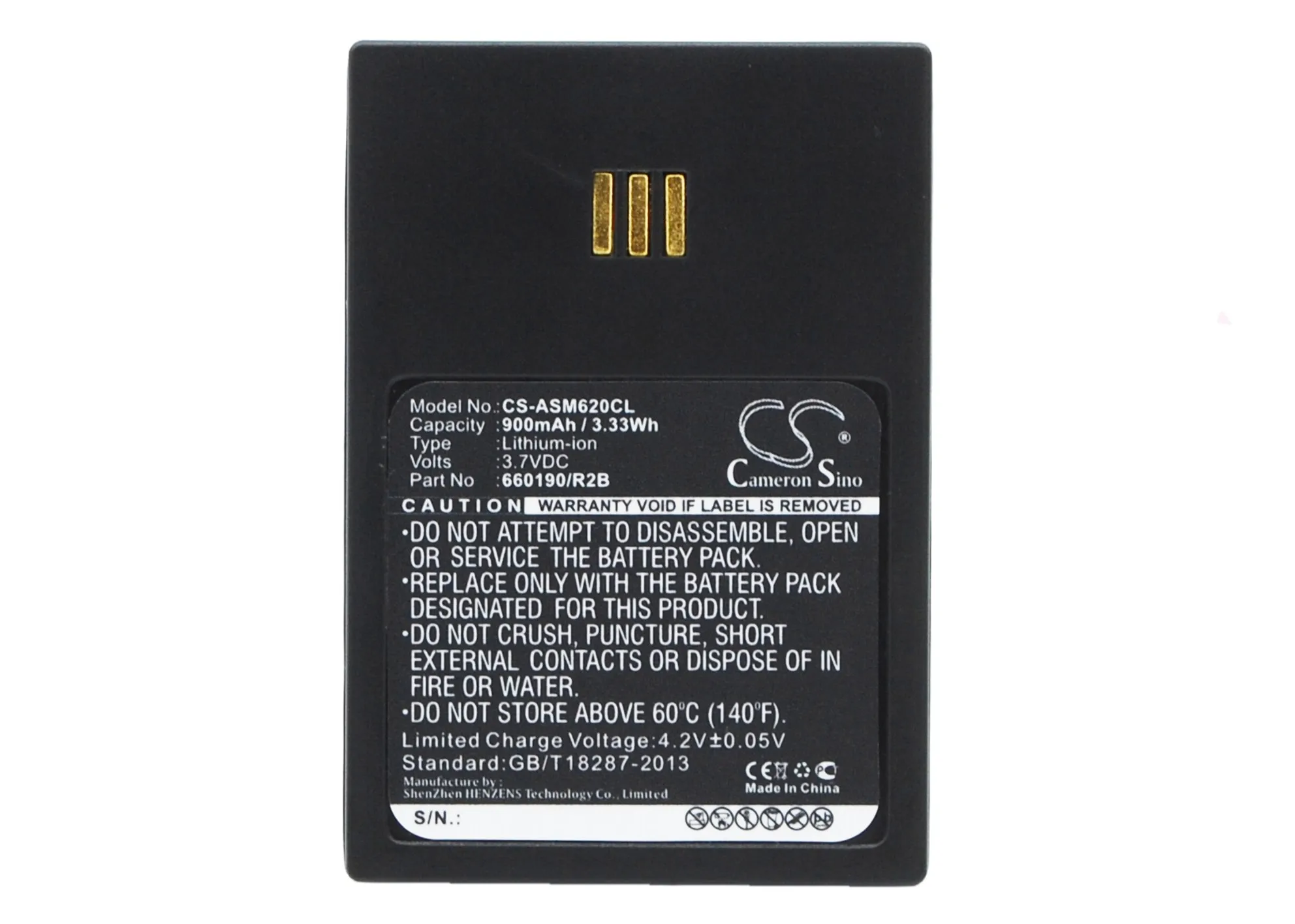 

CS 900mAh / 3.33Wh battery for Aastra DH4-BAAA/2B, DT690, DT692 660190/1A