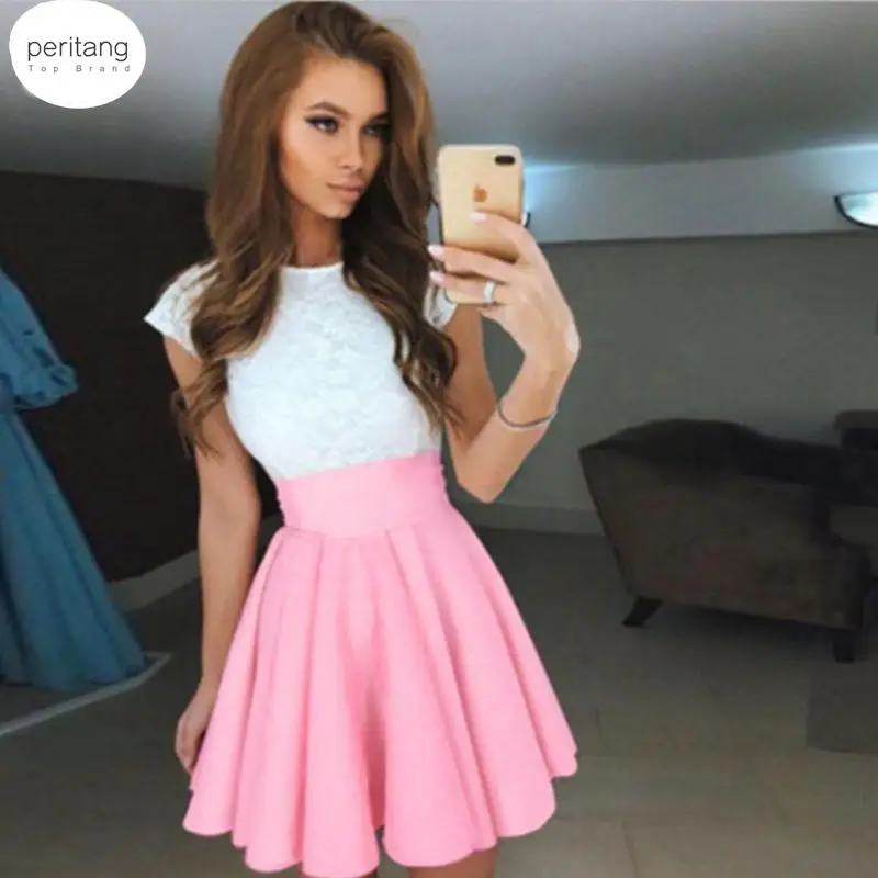 

Summer 2 Two Piece Sets Outfits For Women Skirts Sleeveless Crop Top Plaid Pleated Skirts Black Matching Dress Sets 2023