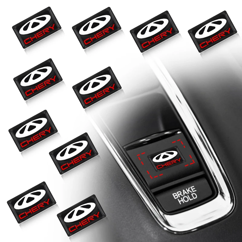 

10pcs Car Stickers Gears Knob Decorative Badge for Chery Tiggo 2 3 8 Fl M11 Fora A21 A1 A3 A5 7 Pro Iq Blossom Fulwin Car Decor