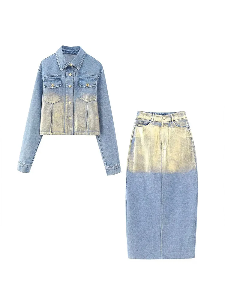 

Женский короткий жакет PB & ZA, винтажный жакет средней длины с отворотом и длинным рукавом и карманами, повседневные шикарные женские костюмы для женщин