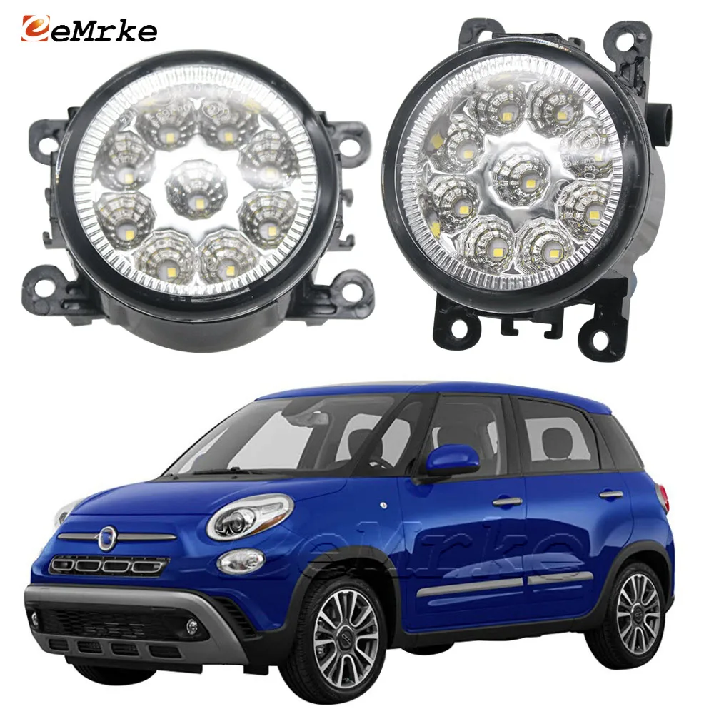 Автомобильные светодиодные противотуманные фары в сборе для Fiat 500L Cross 330 500L треккинговые 2018 2019 2020 H11 12 В 55 Вт галогенные лампы s DRL 2 шт.