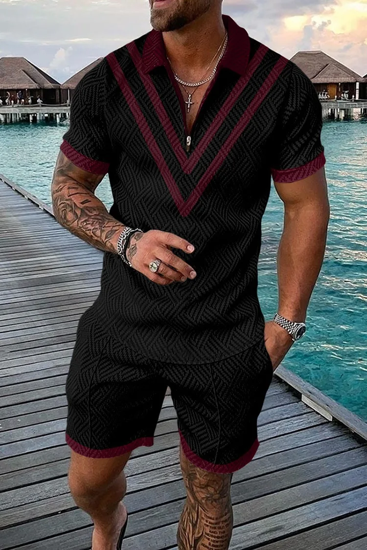King of Spades Casual Tracksuit Polo Shirt and Shorts 2 Piece Sets For Men Suit 3D Print Bottoms Men Sportswear Summer Clothing