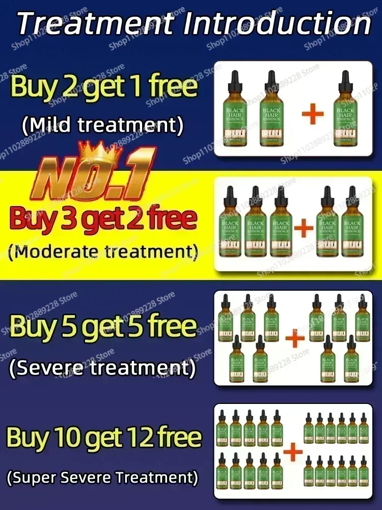 Натуральная Сыворотка против седых волос-восстанавливает белые и затемняющие