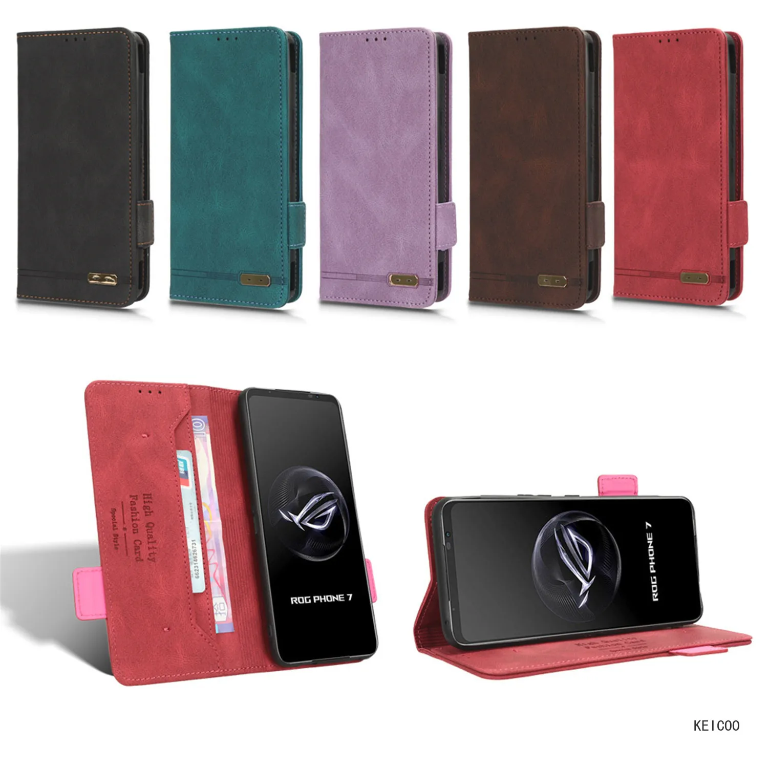 Пылезащитный деловой кожаный чехол для телефона Asus ROG Phone 7 5 6 7Ultimate