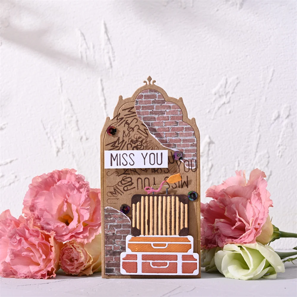

4 style Suitcase 2022 New Metal Cutting Dies Decoration Scrapbooking Knife Blade Photo Paper Punch Stencils Album Embossing