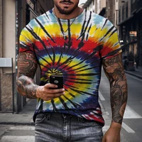 new mens summer t shirt 3d graffiti print 2022 personalized casual large short sleeve pattern fashion top