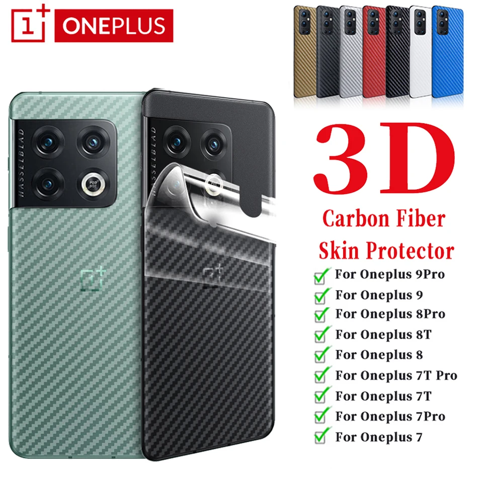 Защитная пленка для OnePlus 10 9 8 Pro 9r 5G из углеродного волокна One Plus 8t 7t 7 матовая кожа
