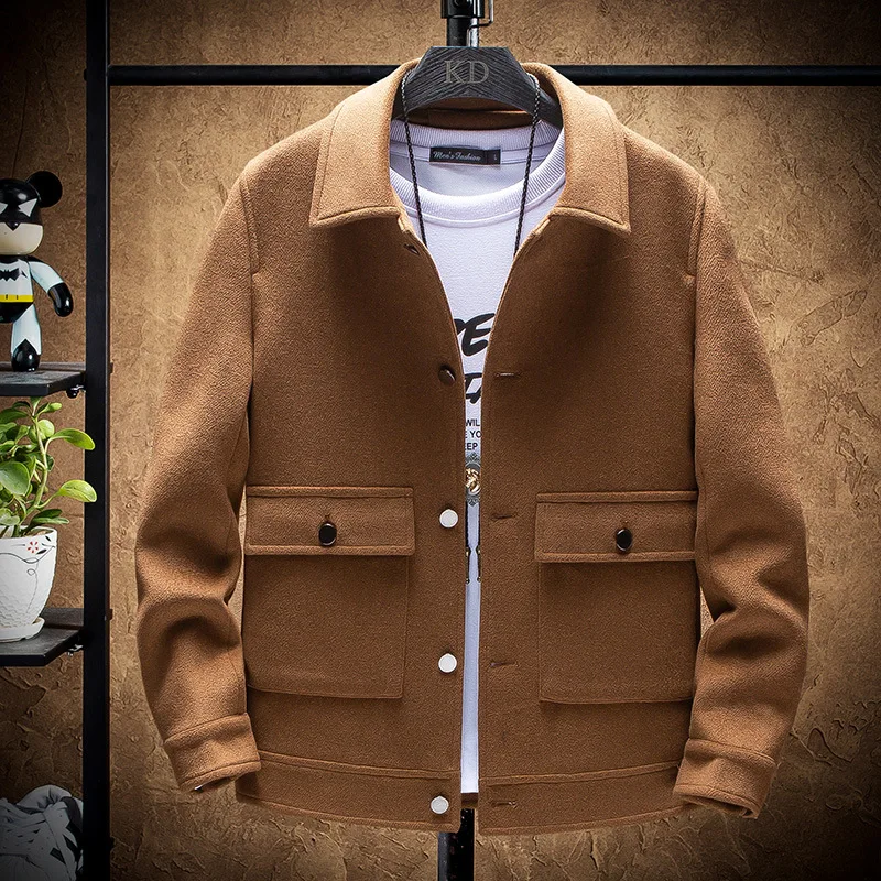 

2022 Men's Woolen Jacket Men's Autumn and Winter Korean Style Jacket Men's Jacket Men's Jacket