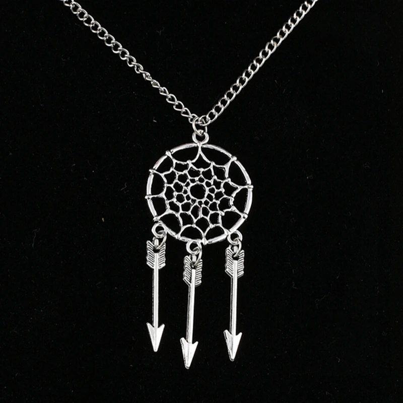 Модные Ретро ожерелья Ловец снов кулон Панк египетская Королева йога перо знак