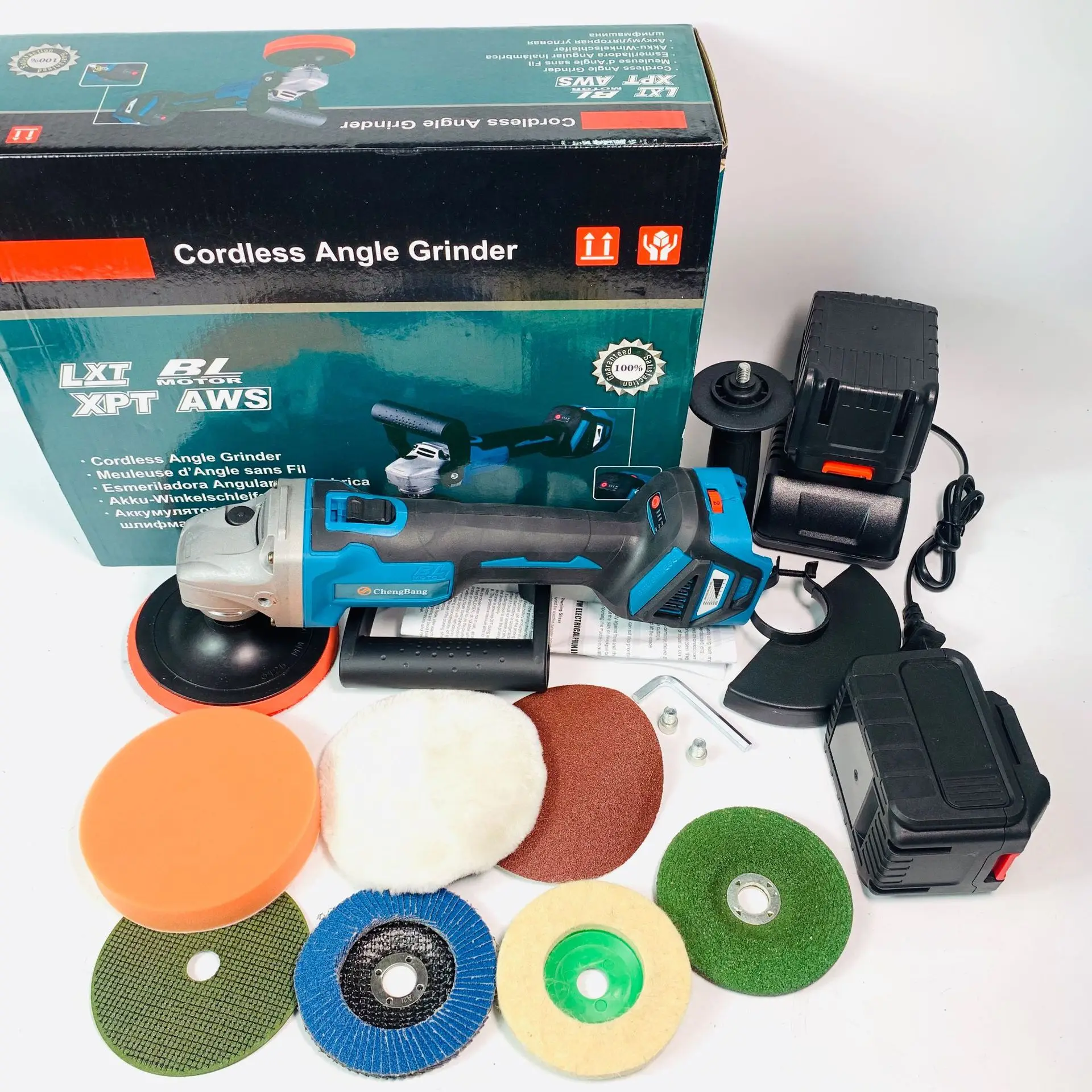

brushless electric polishing machine 03 type 100 type speed regulating multi-purpose polishing machine charging Angle grinder