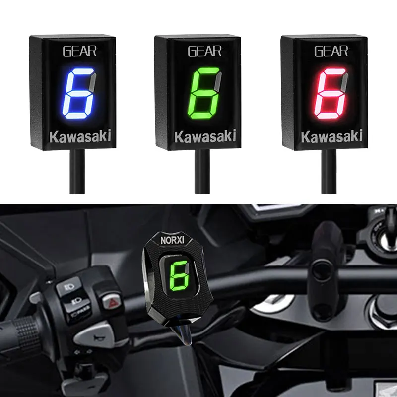 Фото Индикатор шестерни kawasaki z750 Z750R Z800 Z800e Z1000 ER6N ER6F Versys 650 Ninja 300 400 Z650 6 обновление шестерни №2