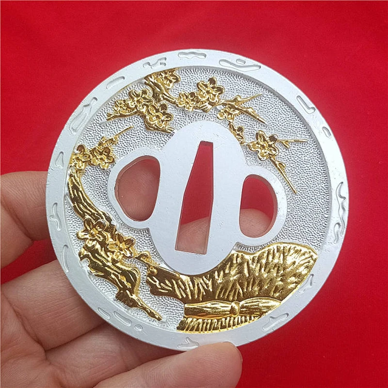 Красивое украшение дома часть меча защита лезвия Цуба вишня для ниндзя катаны