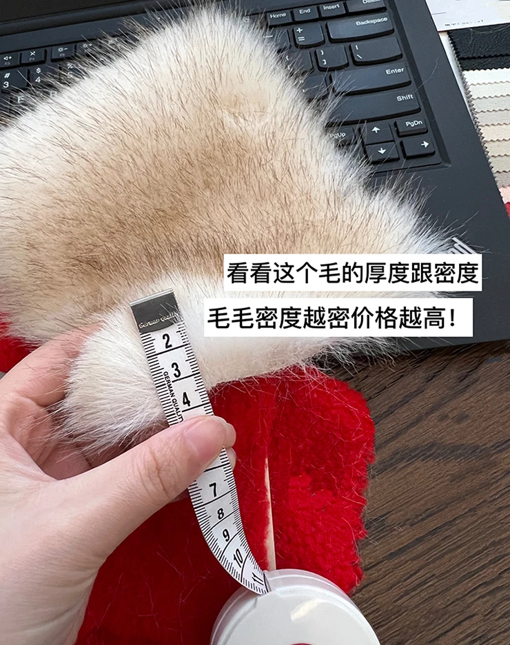 Luxury Ladies Warm Fox Fur Collar Red Fur Coat 2023 Winter New Year High -end Long Sleeve Thicken Leather Coat for Women Casual