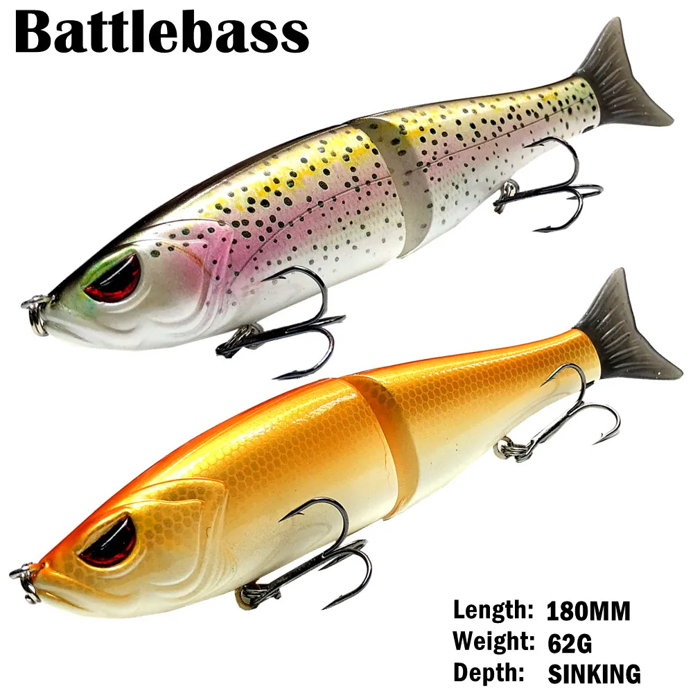 

Рыболовная приманка battlebass, 18 см, для ловли окуня, крупной рыбы, Тонущая приманка, плавающий воблер, жесткая приманка, кренкбейт, приманка в ви...