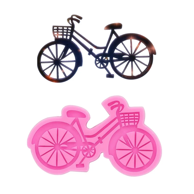 

Bicycle Epoxy Resin Mold DIY Art Crafts Pendant Necklace Cake Decoration Bag Tag