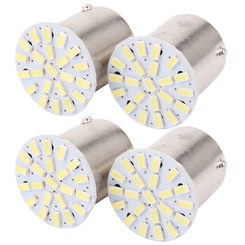 

4X T20 BA15S 382 P21W 1156 22 SMD LED 1.4W Car Turn Tail Side Signal Light Bulb 12V White Light