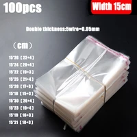 width 15cm opp medium jewelry transparent bagstorage bags clear self adhesive seal plastic packaging resealable cellophane