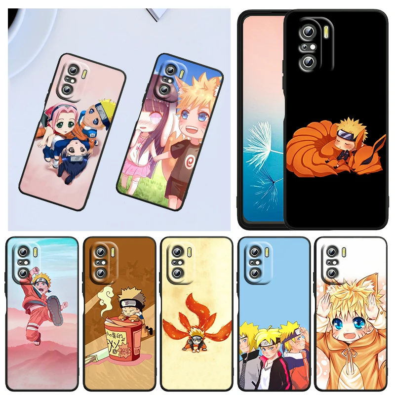 

Cartoon Japanese Naruto For Xiaomi Redmi K40 Gaming K30 9i 9T 9A 9C 9 8A 8 GO S2 6 6A 5A 5 Pro Prime Black Capa Phone Case