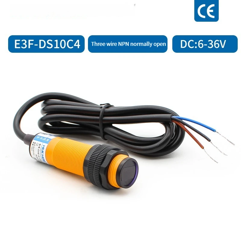 

Флюоресцентный переключатель, фотоэлектрический сенсорный переключатель NPN PNP, Флюоресцентный диапазон обнаружения 30 см, регулируемый Флюоресцентный/P2/C2/Y1