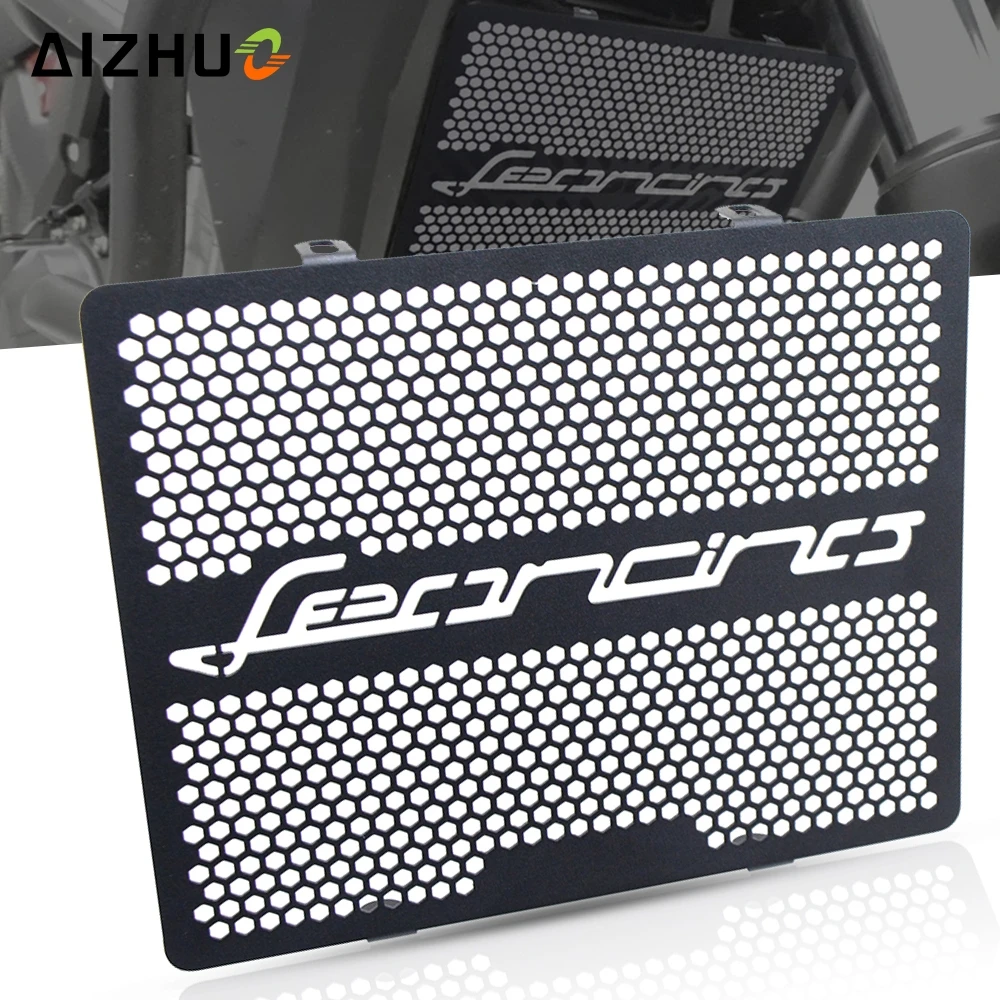 

For Benelli Leoncino 250 2019 2020 Motorcycle Accessories CNC Aluminum Radiator Guard Grille Protector Cover LEONCINO LOGO