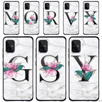 cases for samsung a10a20ea30sa40a50a50s70a70sa51a71 lite initials name soft silicone protective cover cell phone case