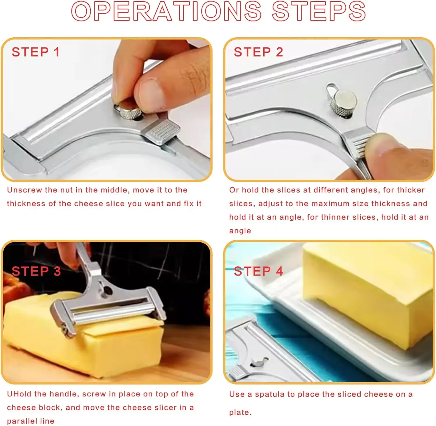 2 шт. проволока для нарезки сыра из нержавеющей стали регулируемый резак