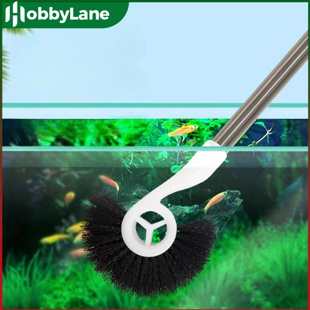 

Fish Tank Algae Removal Brush With Anti-slip Handle Hanging Hole Design Cleaning Tools For Aquariums Fish Tank Accessories