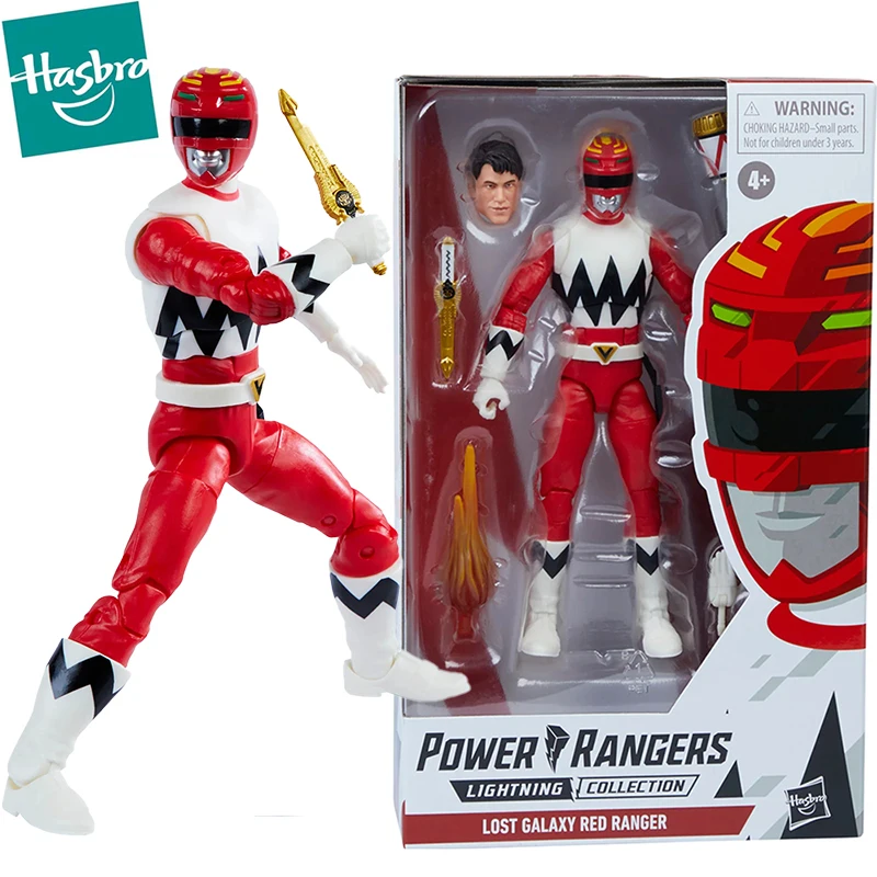 

In Stock Hasbro Power Rangers Lightning Collection Lost Galaxy Red Ranger Action Figure Collectible Model Toys Gift for Fans
