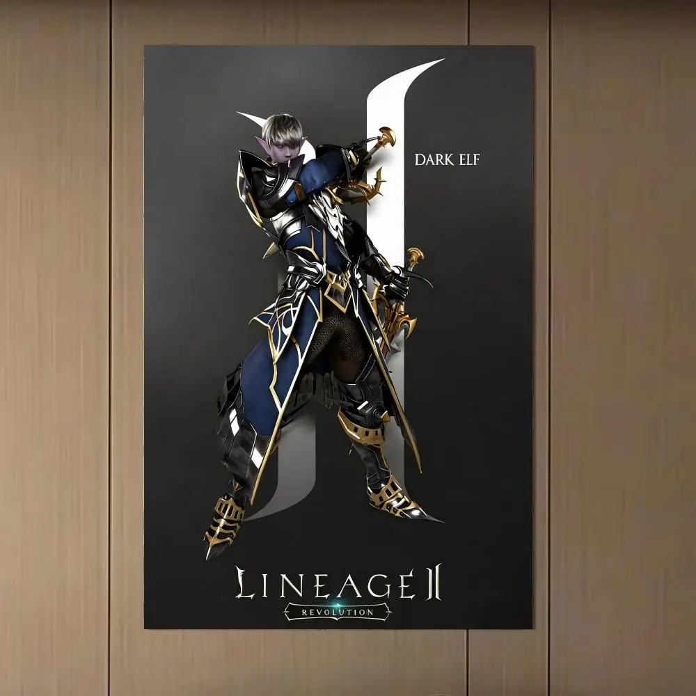 Фото Постер Game L-Lineage 2, художественный стильный настенный постер для дома, офиса, ванной комнаты ‌   Декор для дома №4