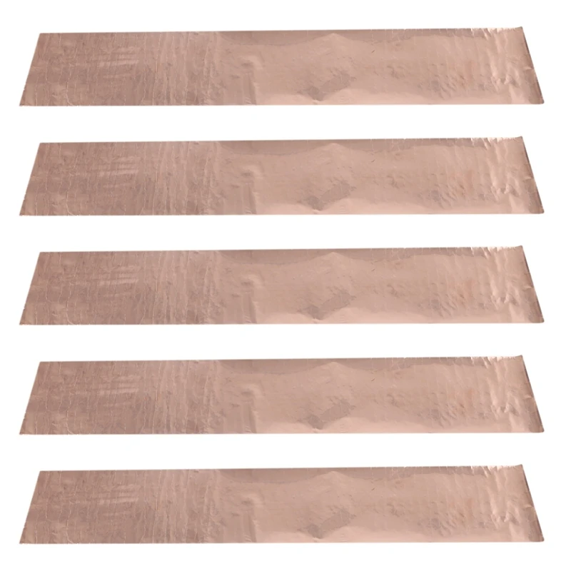 

5X Copper Foil Tape Shielding Sheet 200 X 1000Mm Double-Sided Conductive Roll